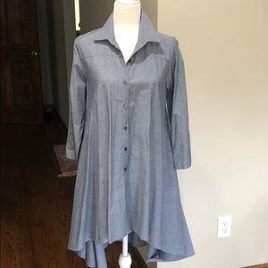 Denim look tunic